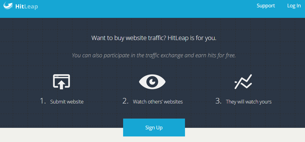 HitLeap موقع تبادل الزيارات